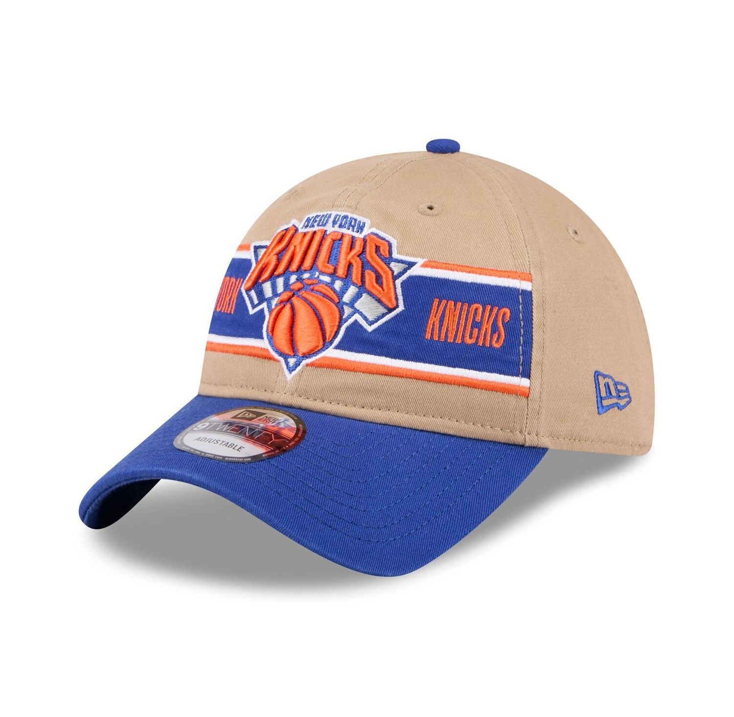 Men's Tan/Blue New York Knicks 2024 NBA Draft 9TWENTY Adjustable Hat