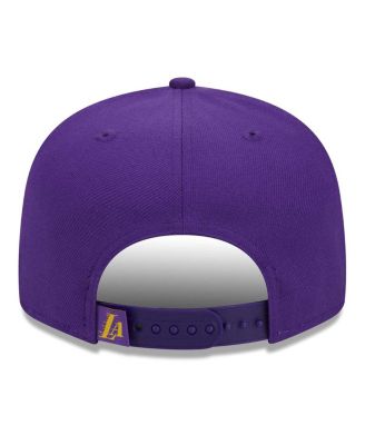 Men's Purple Los Angeles Lakers Side Logo 9FIFTY Snapback Hat