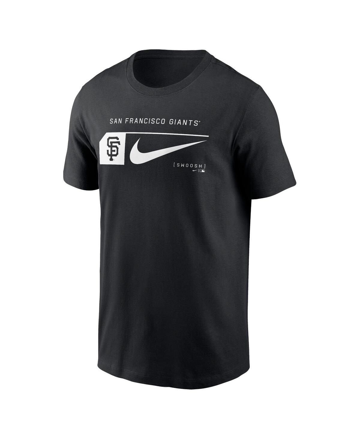 Nike Men's Black San Francisco Giants Fashion Graphic Swoosh T-shirt In Black