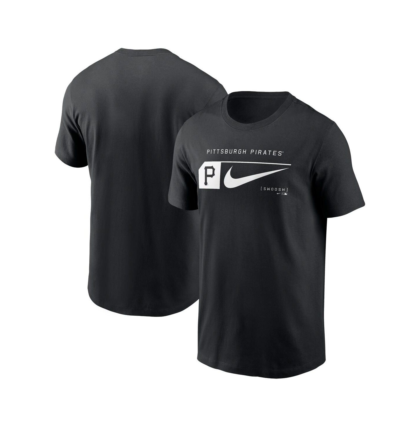 Мужская футболка Nike Black Pittsburgh Pirates Fashion Graphic Swoosh — фото 1