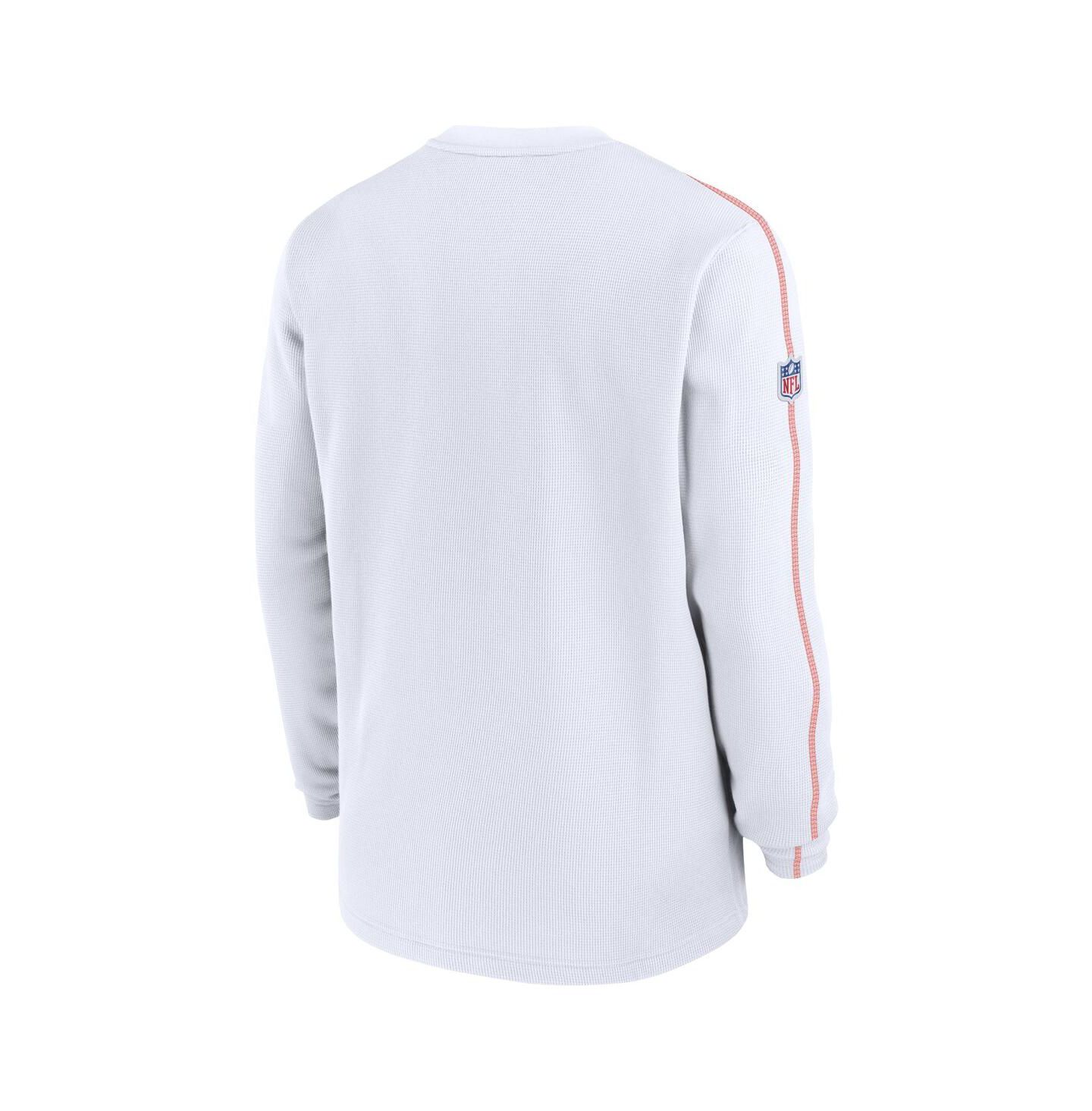 Мужская футболка Nike White Cleveland Browns Alternate Logo Coach Long Sleeve — фото 3