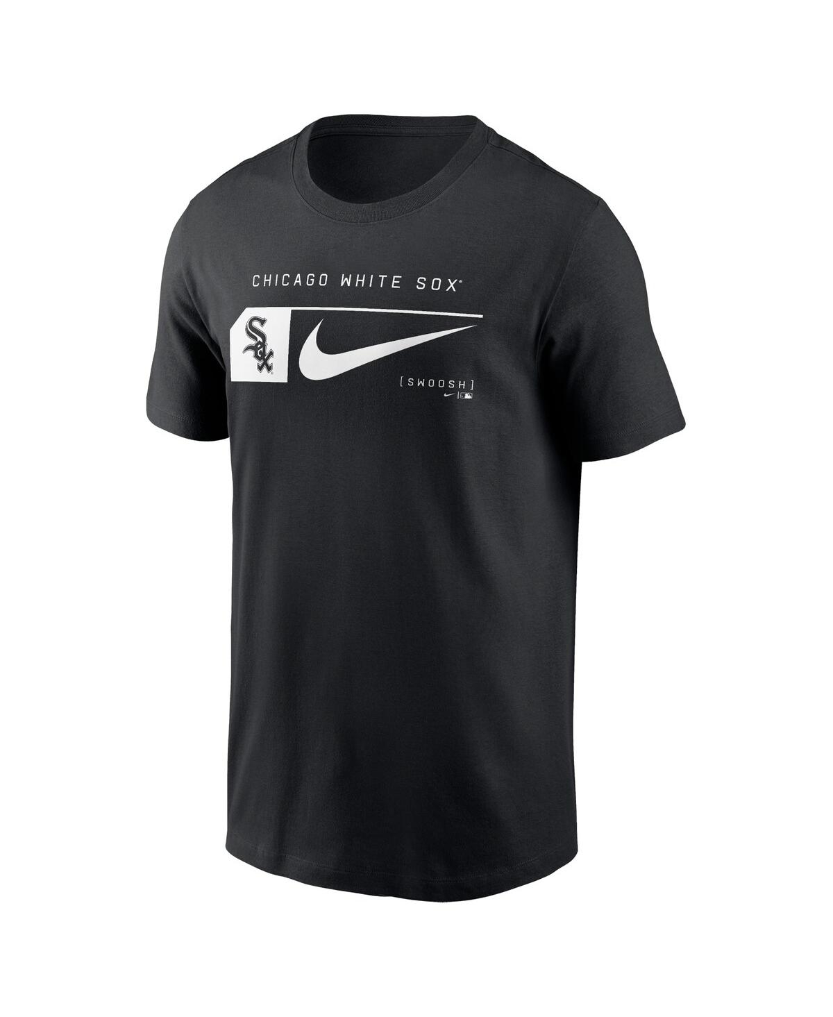 Nike Men'sChicago White Sox Fashion Graphic Swoosh T-Shirt - Black