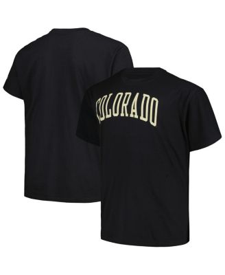 Men's Black Colorado Buffaloes Big Tall Wordmark T-Shirt
