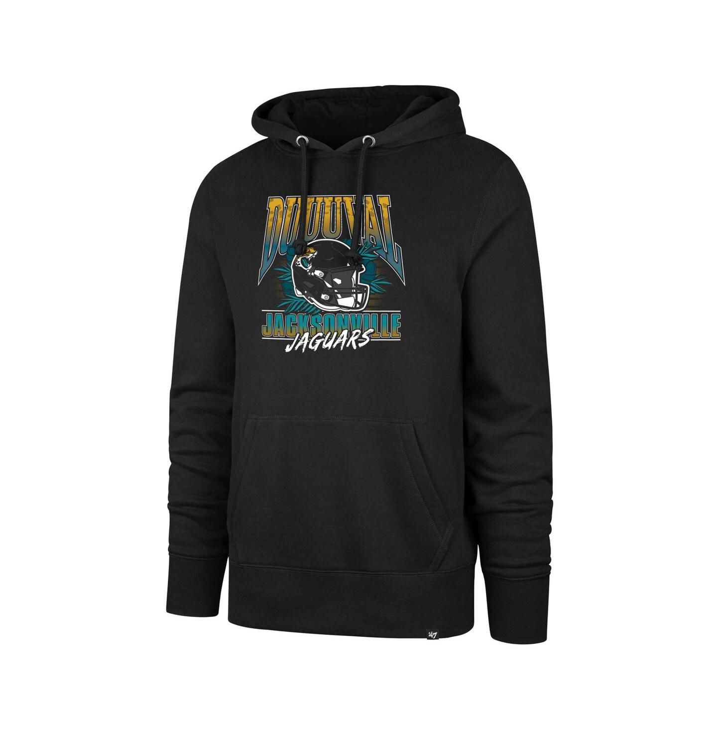 Мужское худи '47 Brand Black Jacksonville Jaguars Regional Headline Pullover — фото 2