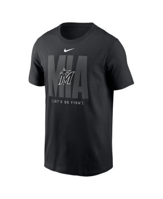 Men's Black Miami Marlins Fashion Local T-Shirt