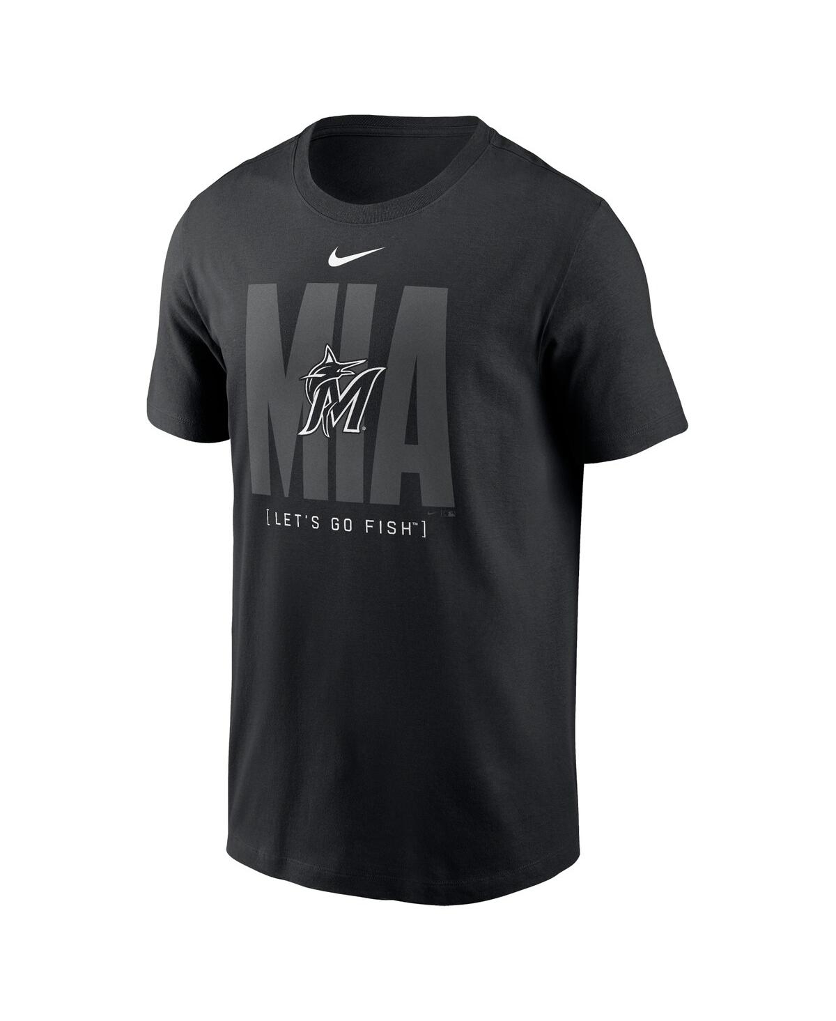 Nike Men'sMiami Marlins Fashion Local T-Shirt - Black