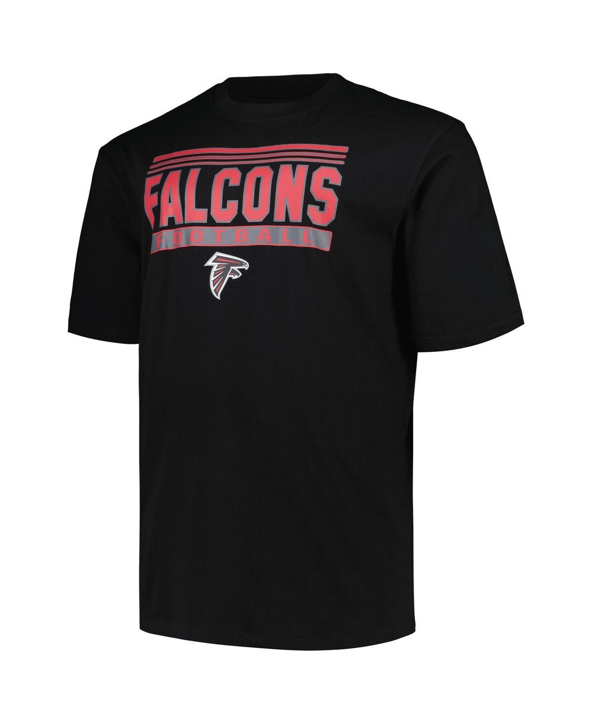 Fanatics Men's Black Atlanta Falcons Big Tall Pop T-shirt In Black