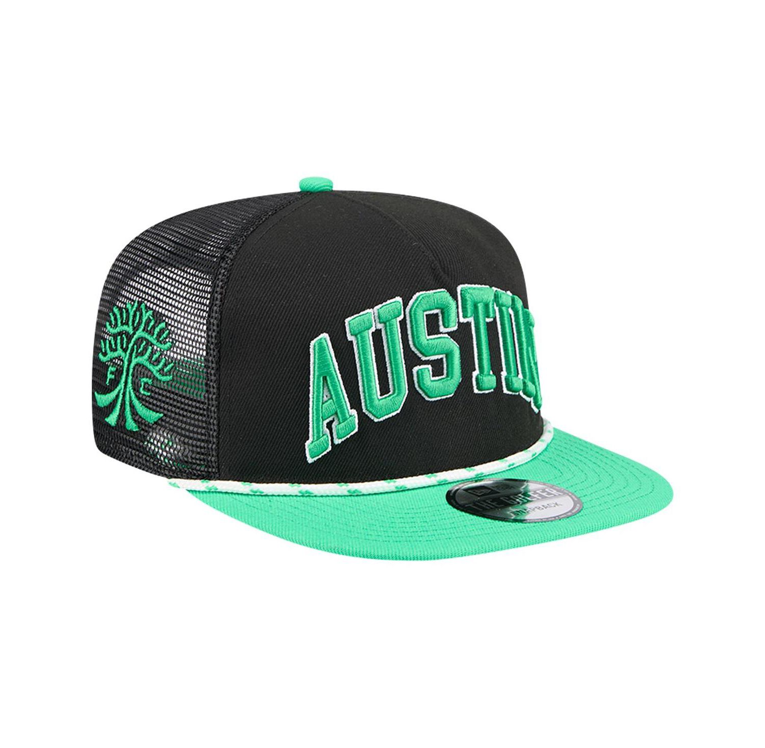 Men's Black Austin FC Throwback Golfer Snapback Hat