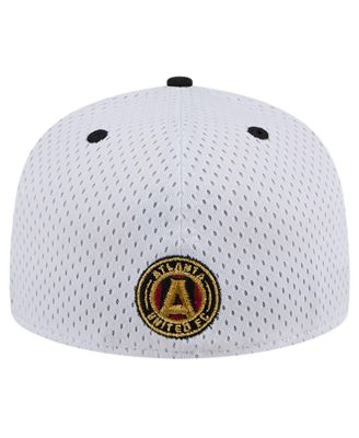 Men's White Atlanta United FC Throwback Mesh 59FIFTY Fitted Hat