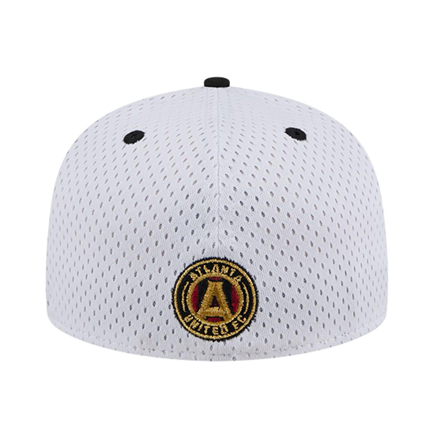 Мужская кепка New Era White Atlanta United FC Throwback Mesh 59FIFTY Fitted Hat — фото 2