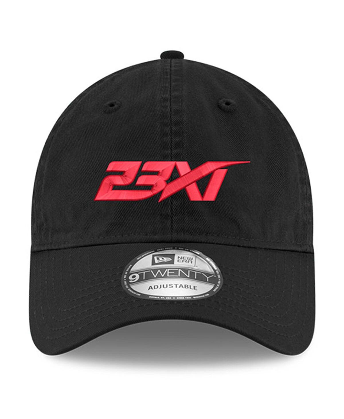 NEW ERA MEN'S BLACK 23XI RACING NEW LOGO 9TWENTY ADJUSTABLE HAT 