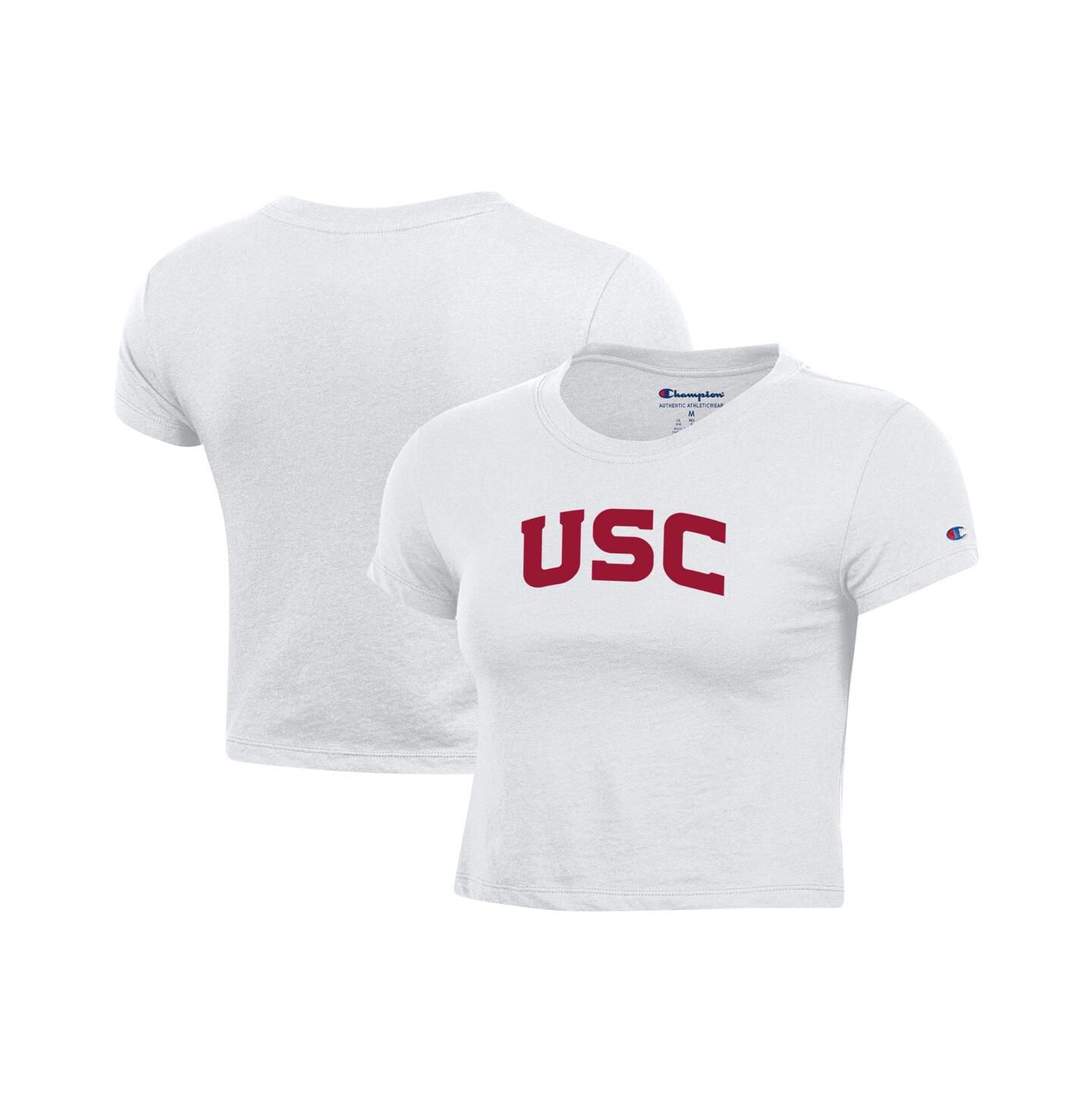 Женская футболка Champion White USC Trojans Core Baby T-Shirt — фото 1