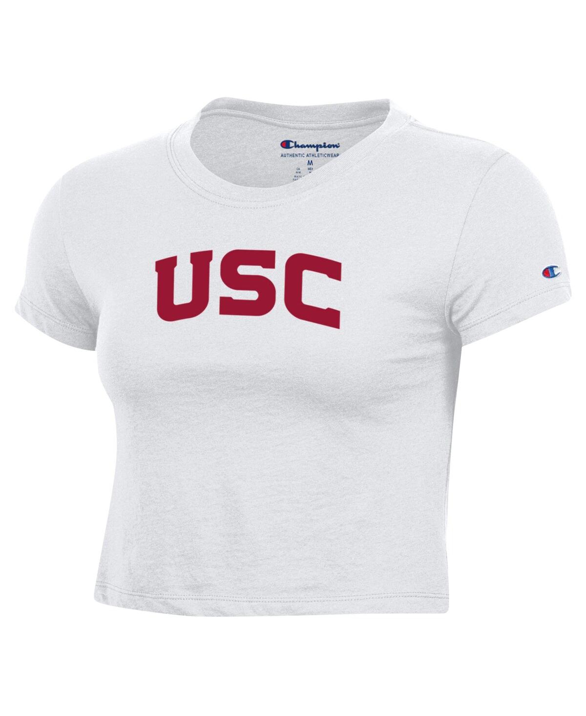 Champion Women'sUsc Trojans Core Baby T-Shirt - White