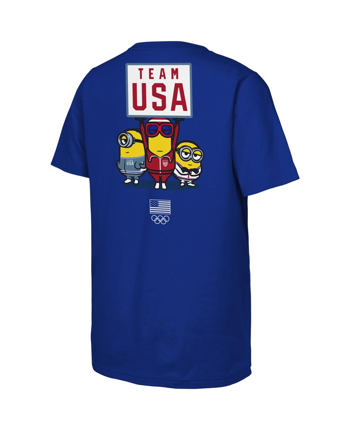 Outerstuff Big Boys and GirlsTeam Usa Minions T-Shirt - Royal
