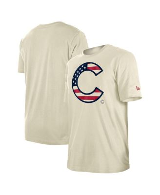 New Era Men s Cream Chicago Cubs 4th of July Flag Fill T Shirt Macy s