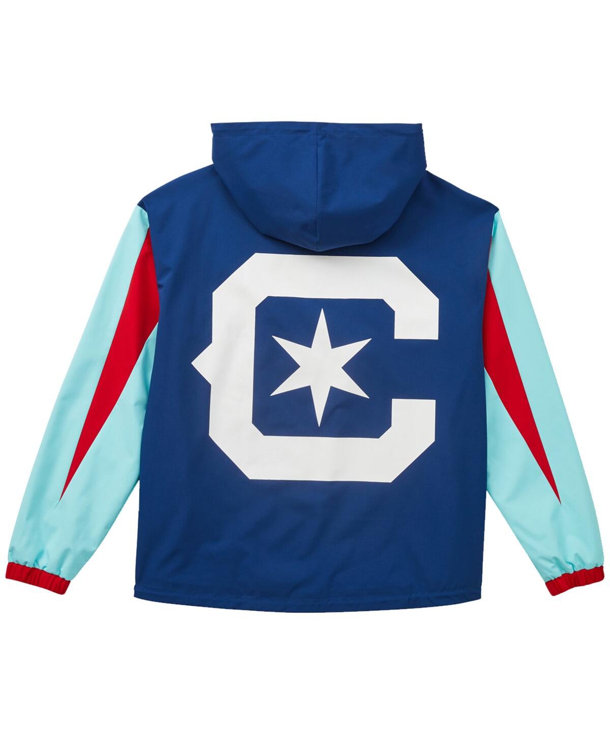 Live Breathe Futbol Men's and Women'sChicago Fire Tekker Half-Zip Anorak Jacket - Light Blue