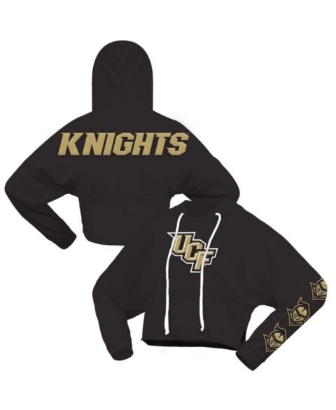 Женское худи Spirit Jersey Black UCF Knights Oversized Cropped Pullover