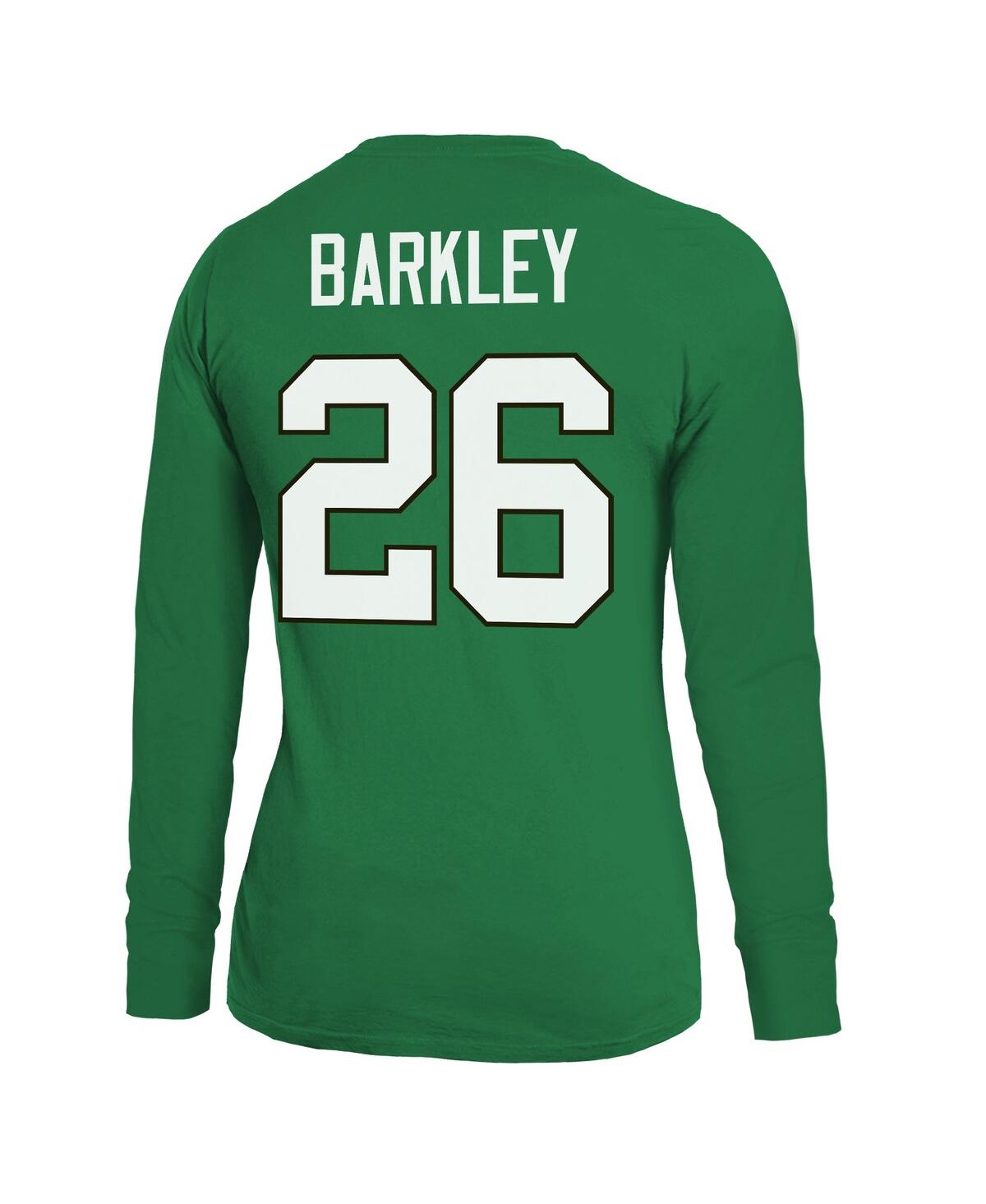 Majestic Women's Saquon BarkleyPhiladelphia Eagles Name Number Long Sleeve T-Shirt - Kelly Green