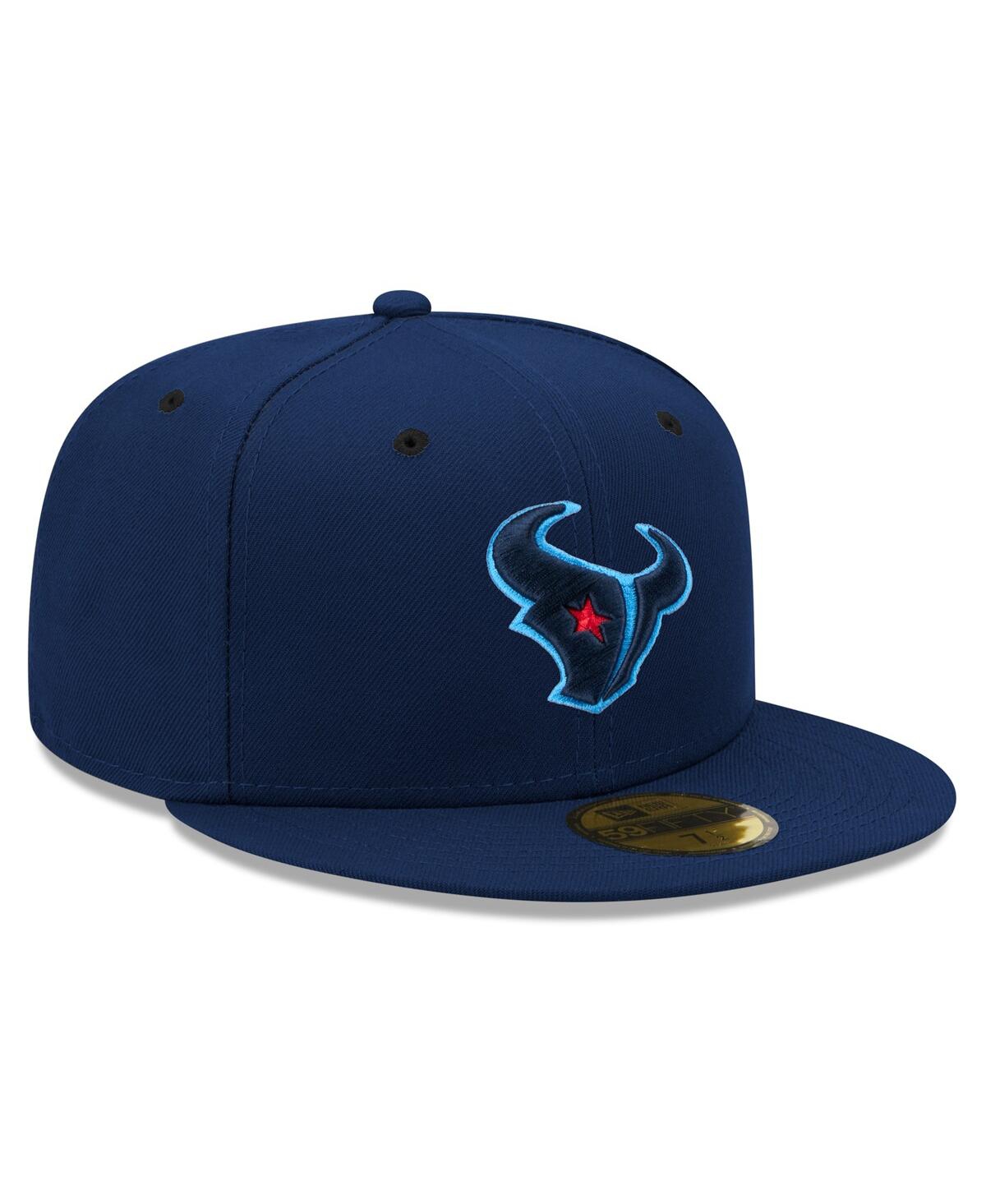 NEW ERA MEN'S NAVY HOUSTON TEXANS OMAHA 59FIFTY FITTED HAT 