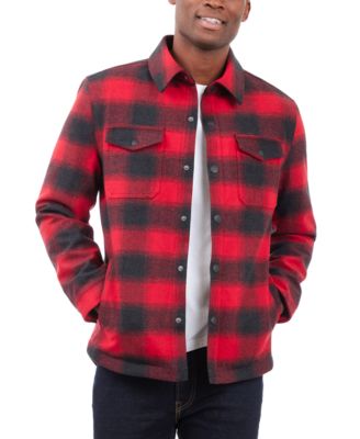 Men's Quilted Wool Shirt Jacket