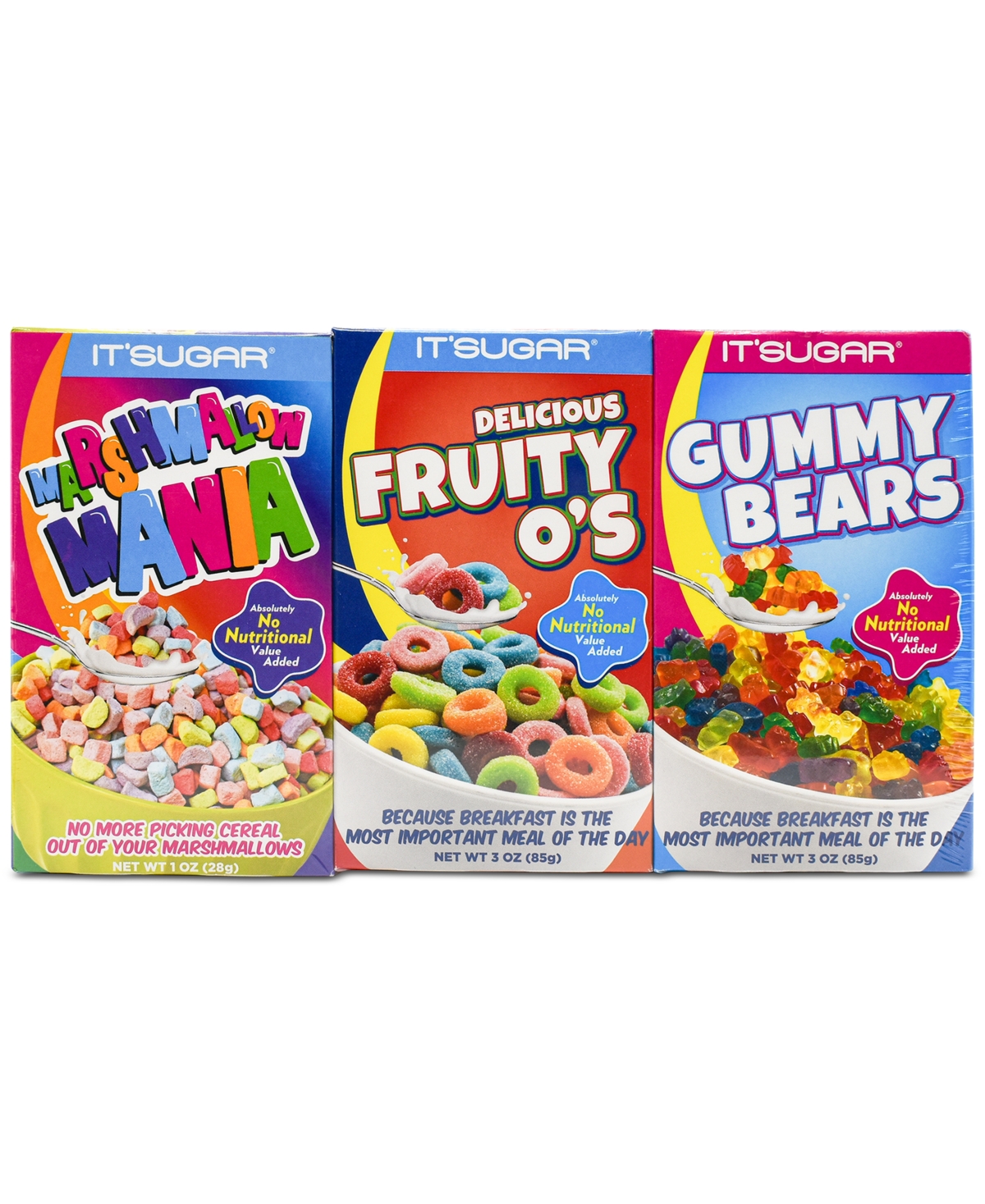 It'sugar Mini Candy Cereal Boxes, 3 Pack In No Color