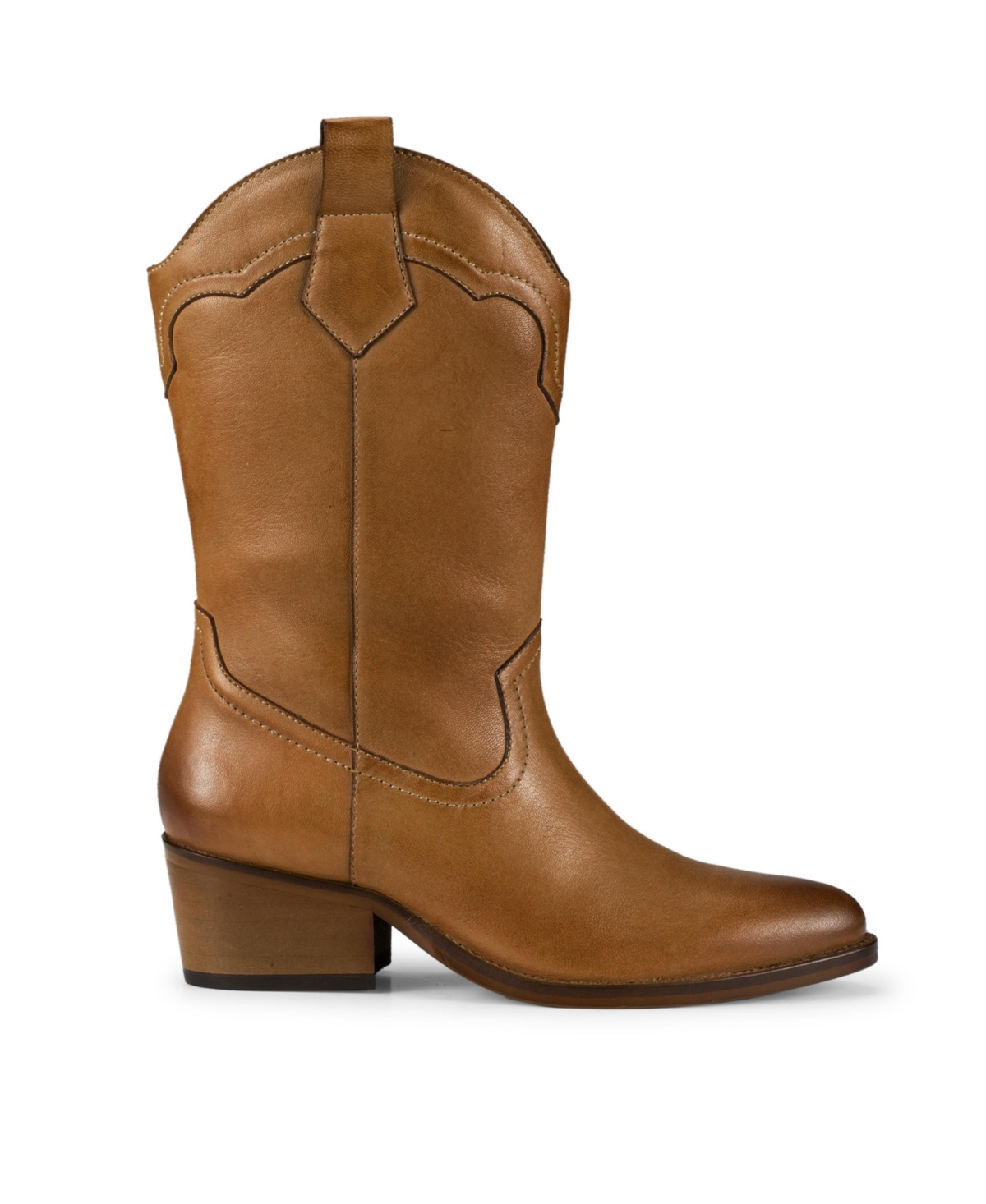 Baretraps Women's Nita Western Boots In Cognac Leather