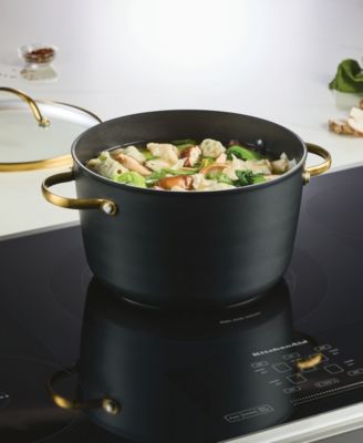 Forged Induction Ceramic Nonstick Stockpot with Lid, 6 Quart
