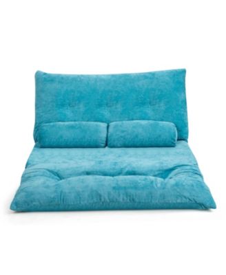 Adjustable 6-Position Sleeper Lounge Couch with 2 Pillows