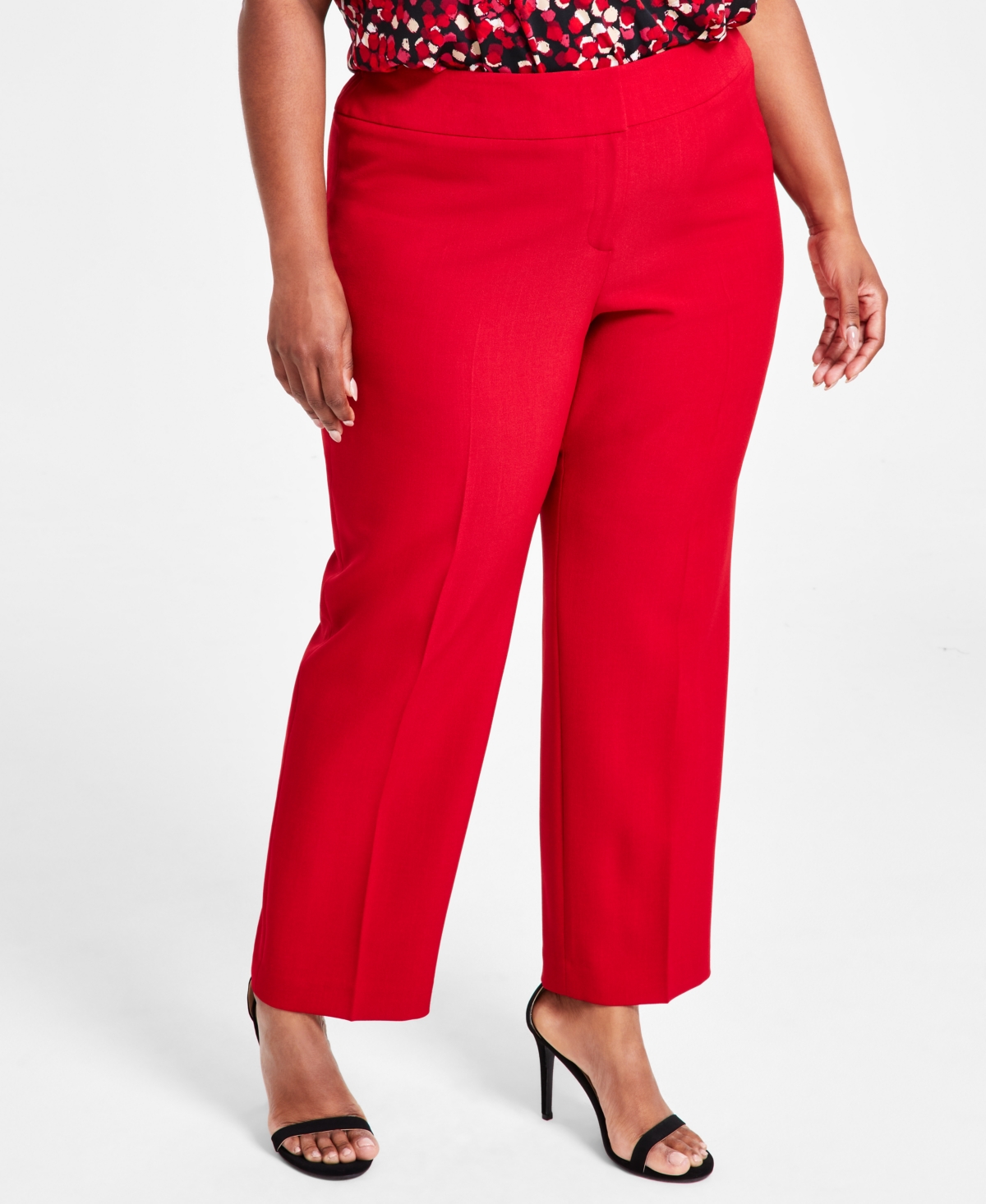 Kasper Plus Size Straight-Leg Modern Dress Pants