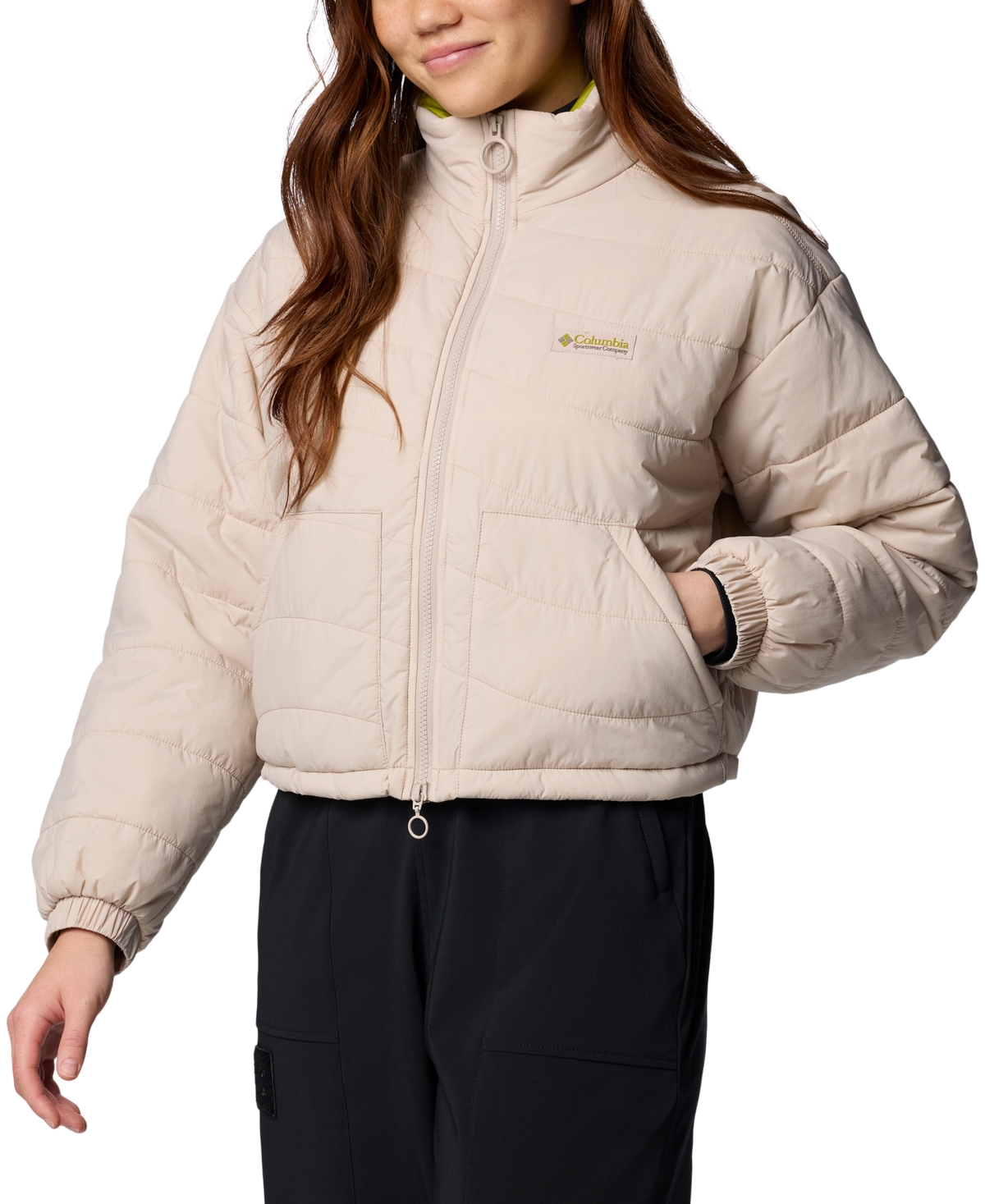 Women's Wallowa Insulated Cropped Stand-Collar Jacket - Black