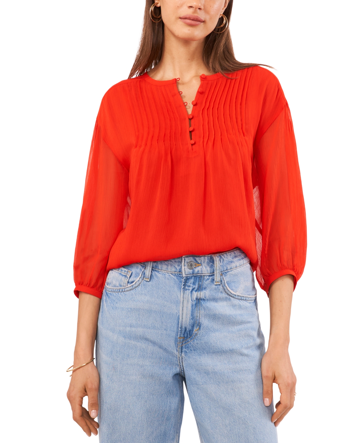 ARTS & SCIENCE／Pin tuck front blouse (Off white) – LABORATORIO