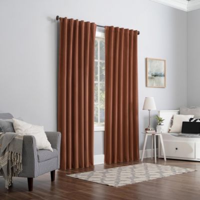 Amherst Velvet Noise Reducing Thermal Extreme 100% Blackout Back Tab Curtain Panel
