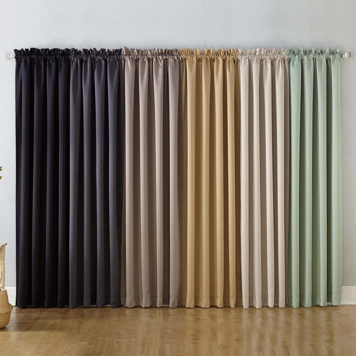 Oslo Theater Grade Extreme 100% Blackout Rod Pocket Curtain Panel