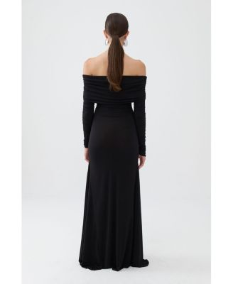 Women's Off The Shoulder Maxi Dress