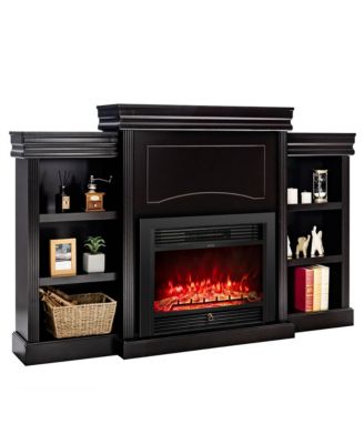 70'' Fireplace TV Stand Media W/ 28.5'' 750W/1500W Electric Fireplace