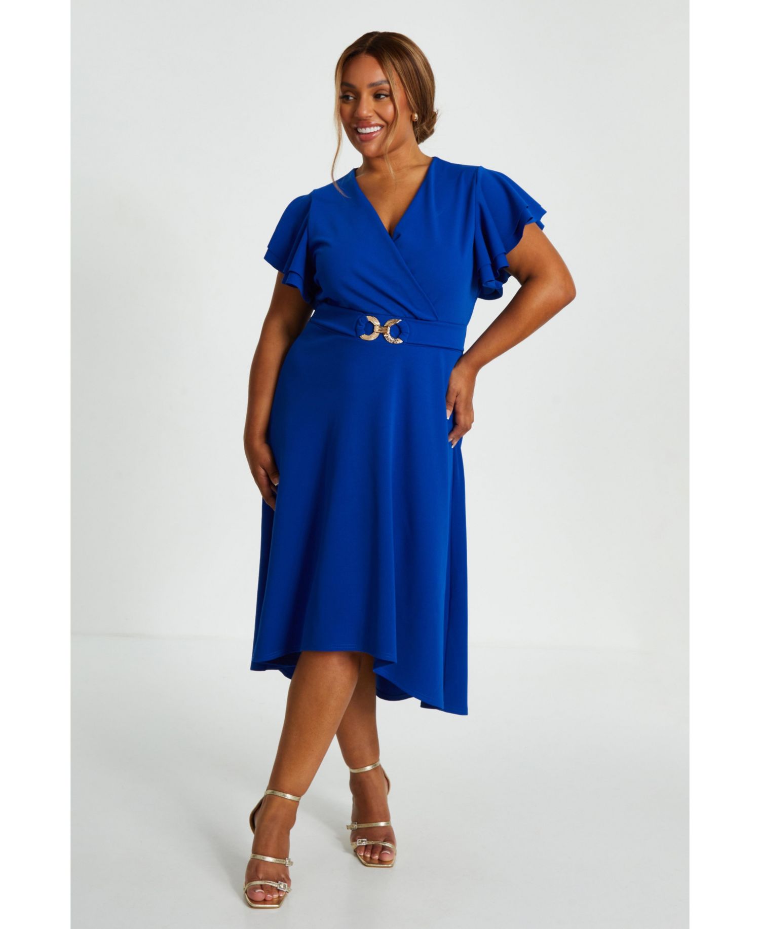 Women's Plus Size Dip Hem Dress