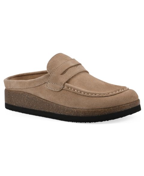 Женские сабо White Mountain Brinlee Footbed, цвет: Пляжный замшевый