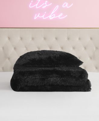 Shaggy Faux Fur 2-Pc. Comforter Set, Twin/Twin XL