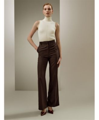 Women's Silk Knitted Turtleneck Sleeveless Top