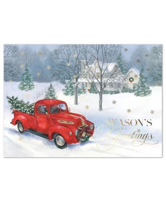 Trucking The Tree Holiday Boxed Cards