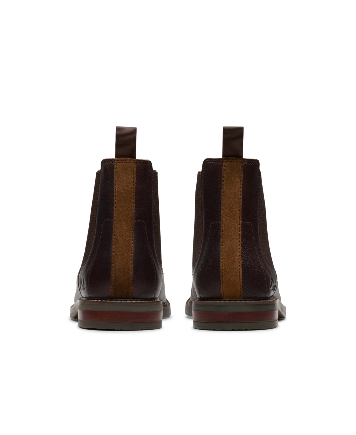 Clarks Collection Men's Jaxen Easy Boots In Brown Tumbled Leather