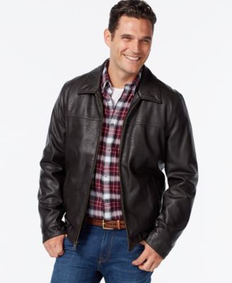 tommy hilfiger leather jacket macys