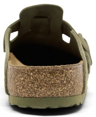 Men's Boston Suede Leather Casual Clogs from Finish Line