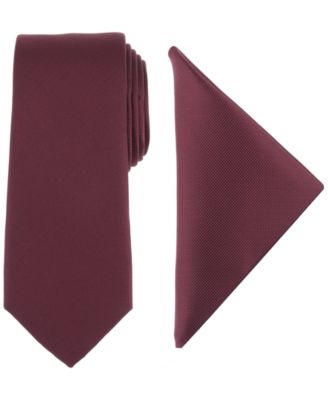 Men's Modern Textured Tie & Pocket Square Set