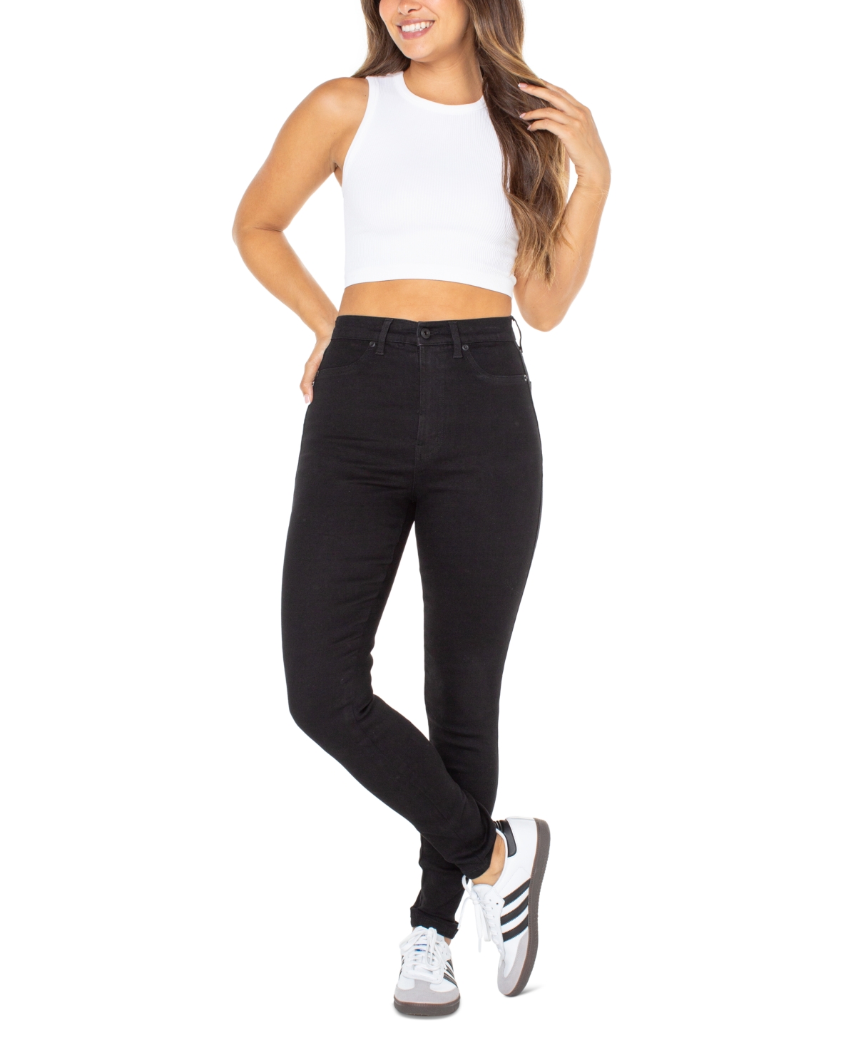 Juniors' Curvy Ultra High-Rise Skinny Jeans - Free Spirit