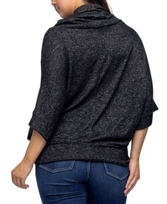 Women's Cowl Neck Dolman Sleeve Sweater Top
