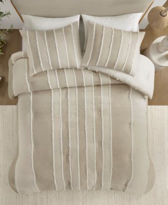 Striped Shay 3-Pc. Comforter Set, Full/Queen