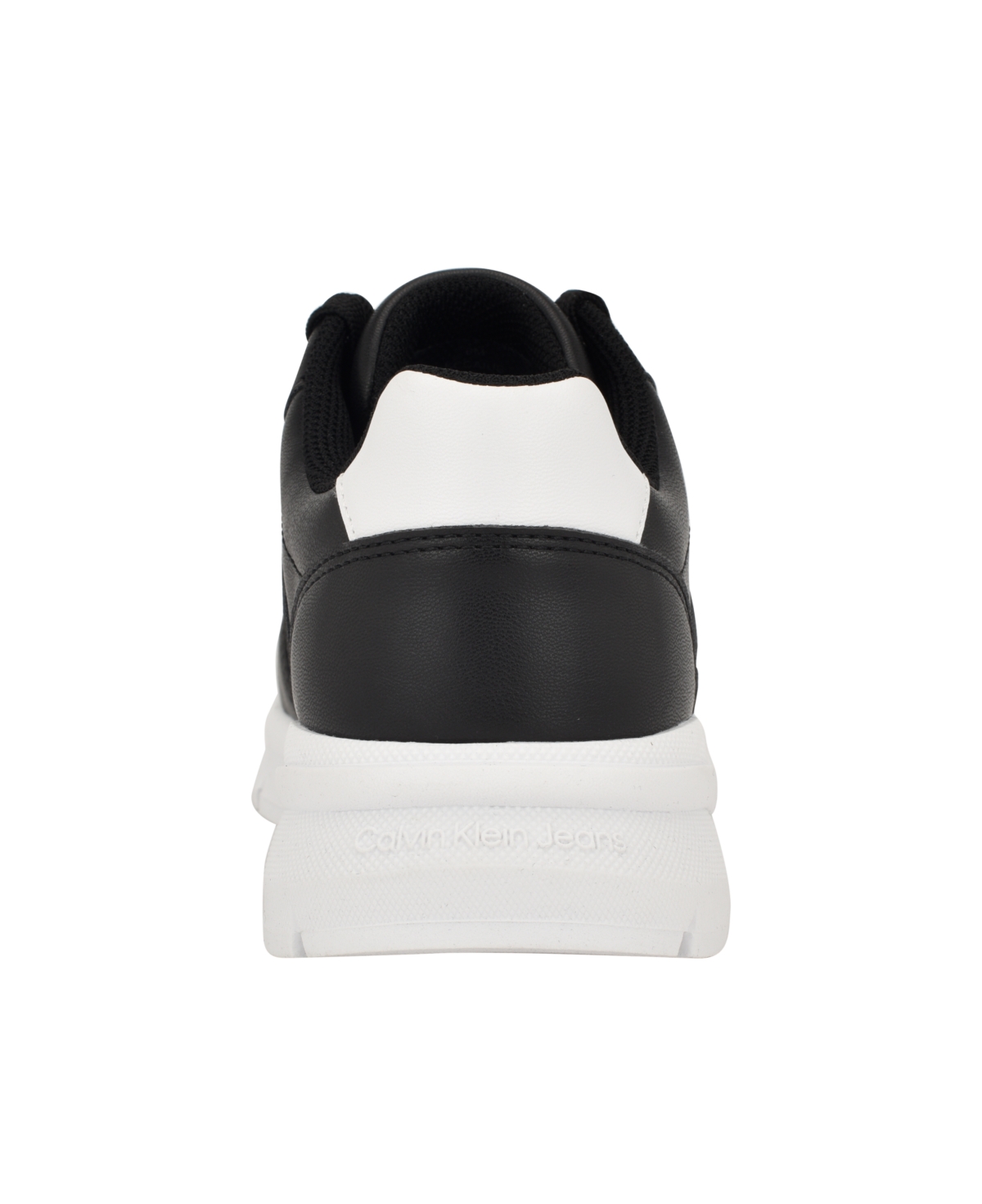 Calvin Klein Women's Caius Round Toe Lace-Up Casual Sneakers -White