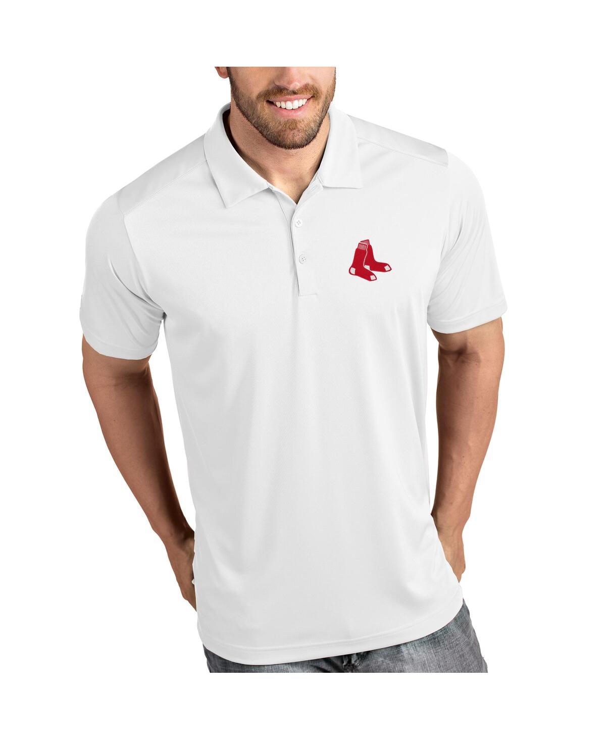 Men's White Boston Red Sox Tribute Polo - White