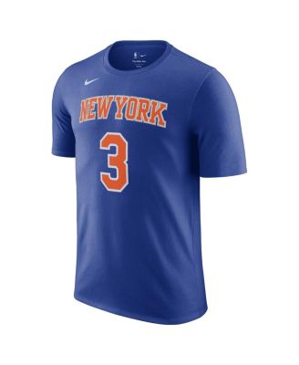 Men's Josh Hart Blue New York Knicks Icon Edition Name Number T-Shirt